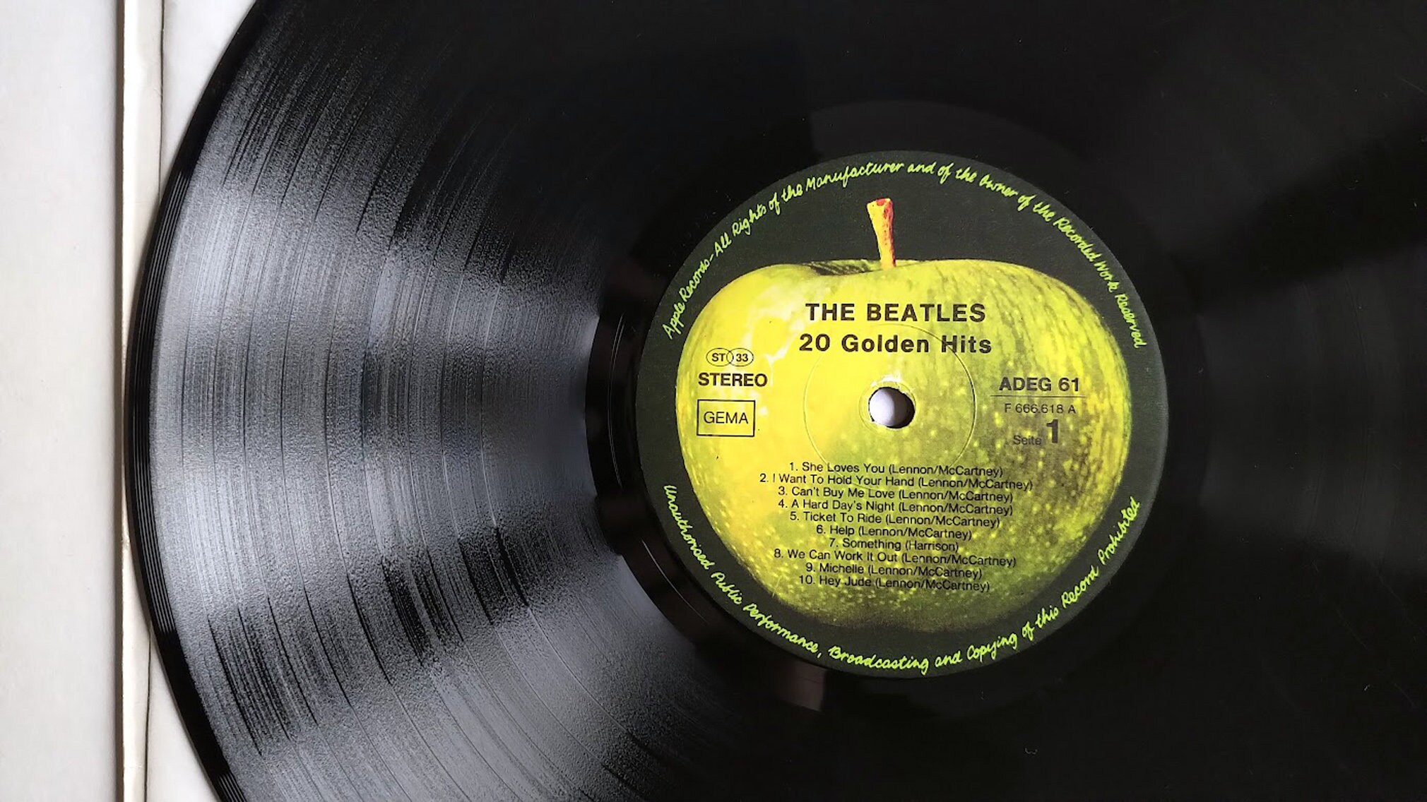 RARE* the Beatles – 20 Golden Hits / Vinyl LP/ *original 1979
