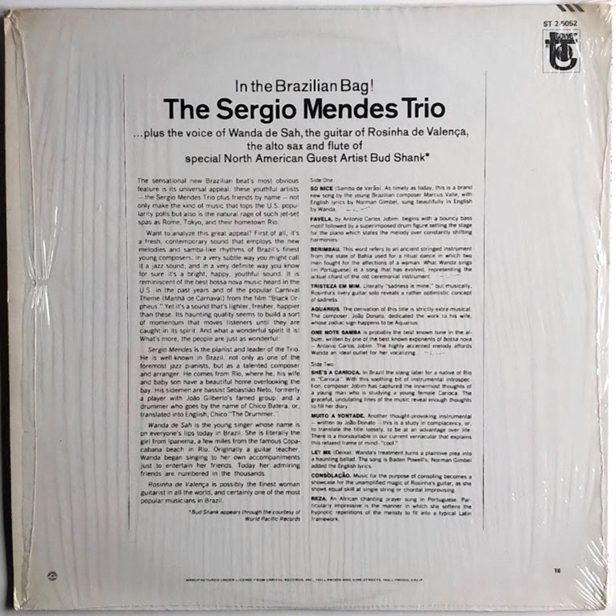 BRA盤62年オリジ！Renato Mendes & Seu Orgao MENDES,SERGIO & BRASIL '66 - Very Best of Sergio Mendes & Brasil