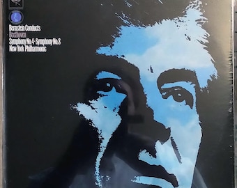 NUEVO* Sellado de fábrica - Bernstein dirige a Beethoven, Filarmónica de Nueva York – Sinfonía n.° 4 y n.° 8 / LP de vinilo / *Lanzamiento de Columbia Masterworks en 1970