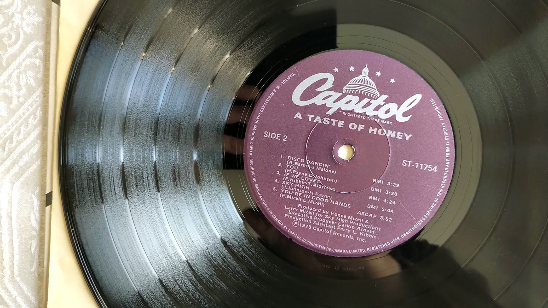 12” A Taste Of Honey Do It Good / I Love You PRP8114 CAPITOL プロモ /00250 A Taste Of Honey – Do It Good / I Love You – Vinyl (7