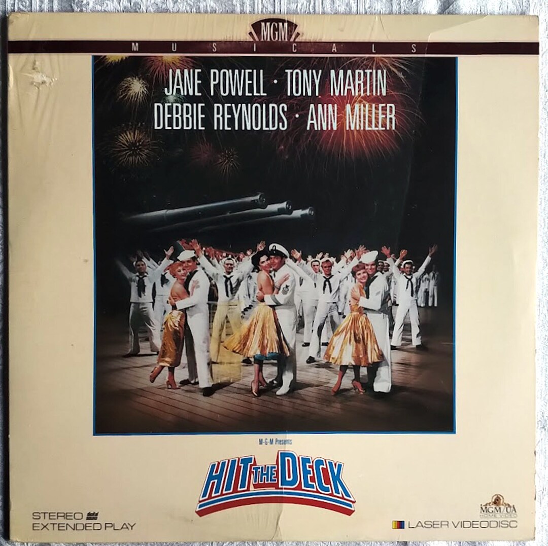 Hit the Deck 1955 Laser Disc/ Jane Powell/ Tony Martin/ Debbie Reynolds ...