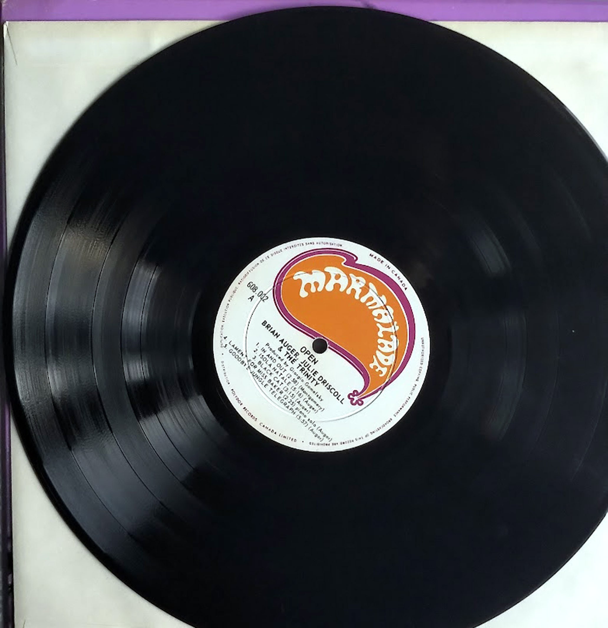 Brian Auger, Julie Driscoll & the Trinity – OPEN / Vinyl LP