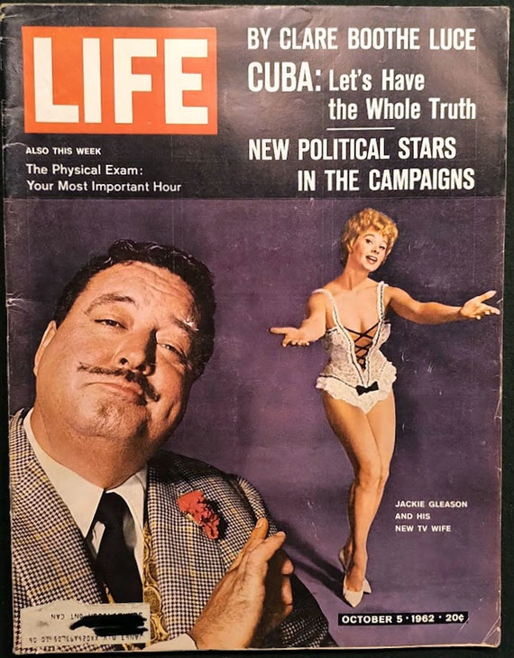 1962 LIFE Magazine October 5, Original/ Cover: Jackie Gleason