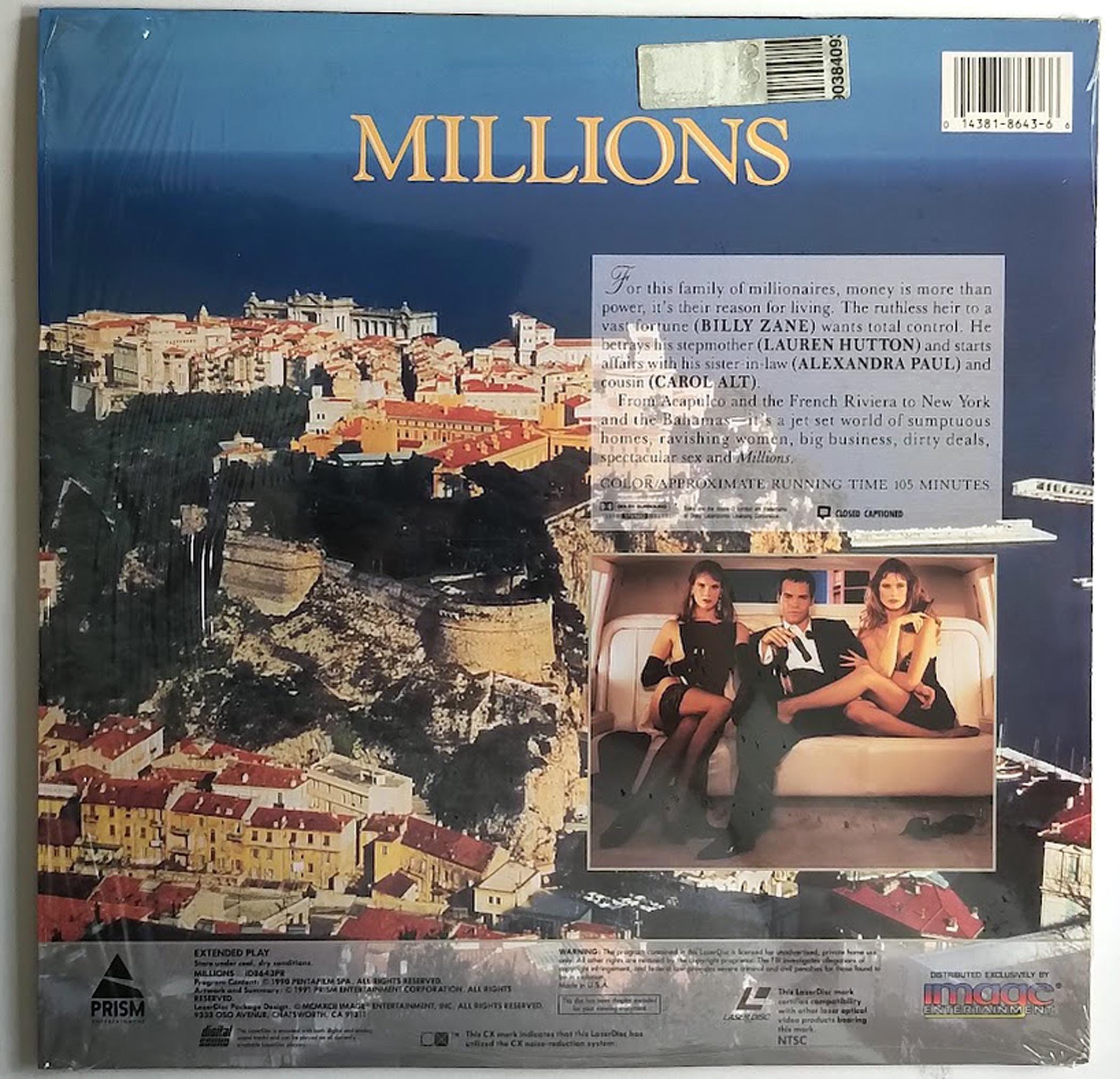 Millions (1991) - Laser Disc (1992) / Extended Play / Dolby