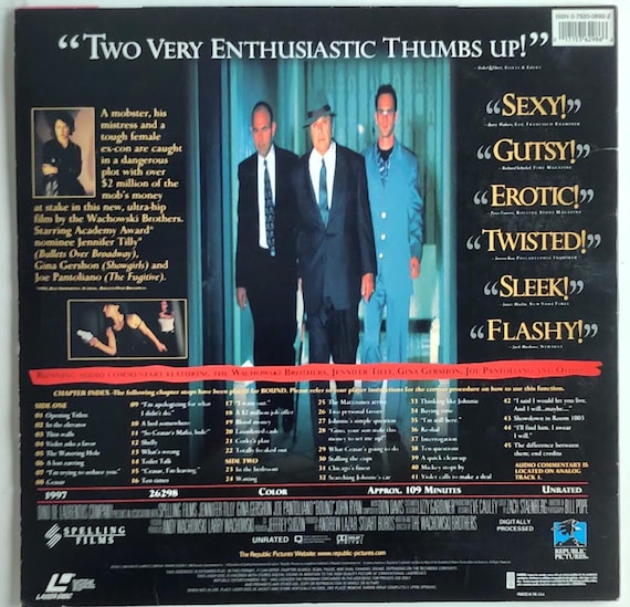 Bound: Special Edition (1996) (uncut)- Laser Disc (1997)/ Deluxe