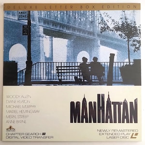 Manhattan (1979) - Laser Disc (1991)/ Edizione Deluxe Letter-Box/ Nuova rimasterizzazione/ Trasferimento video digitale/ Woody Allen/ Diane Keaton/*PERFETTO*