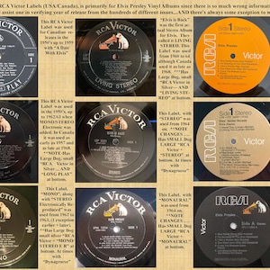 4 INFO_Only - FALSE Listings of Vintage 1960s Vinyl / RCA Victor-(US/Canada) / Elvis Albums-Listed from 1960s + Are Not/ Photos for Details