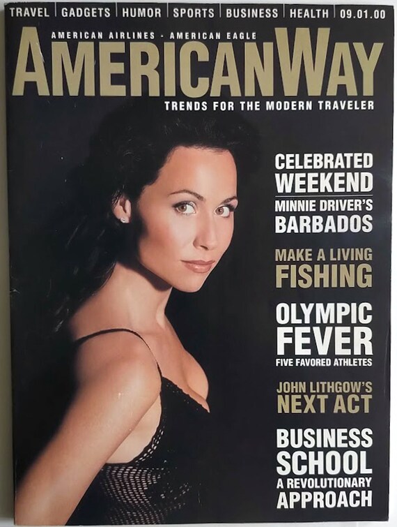 American Way Magazine September 1, 2000 - Cover: Minnie Driver