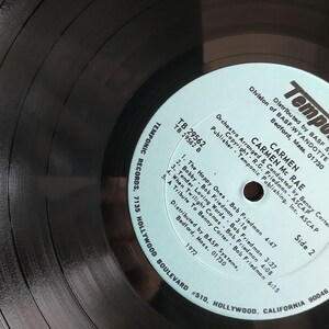 Rare* Carmen Mcrae – Carmen / Vinyl LP / *original 1972 Temponic ...
