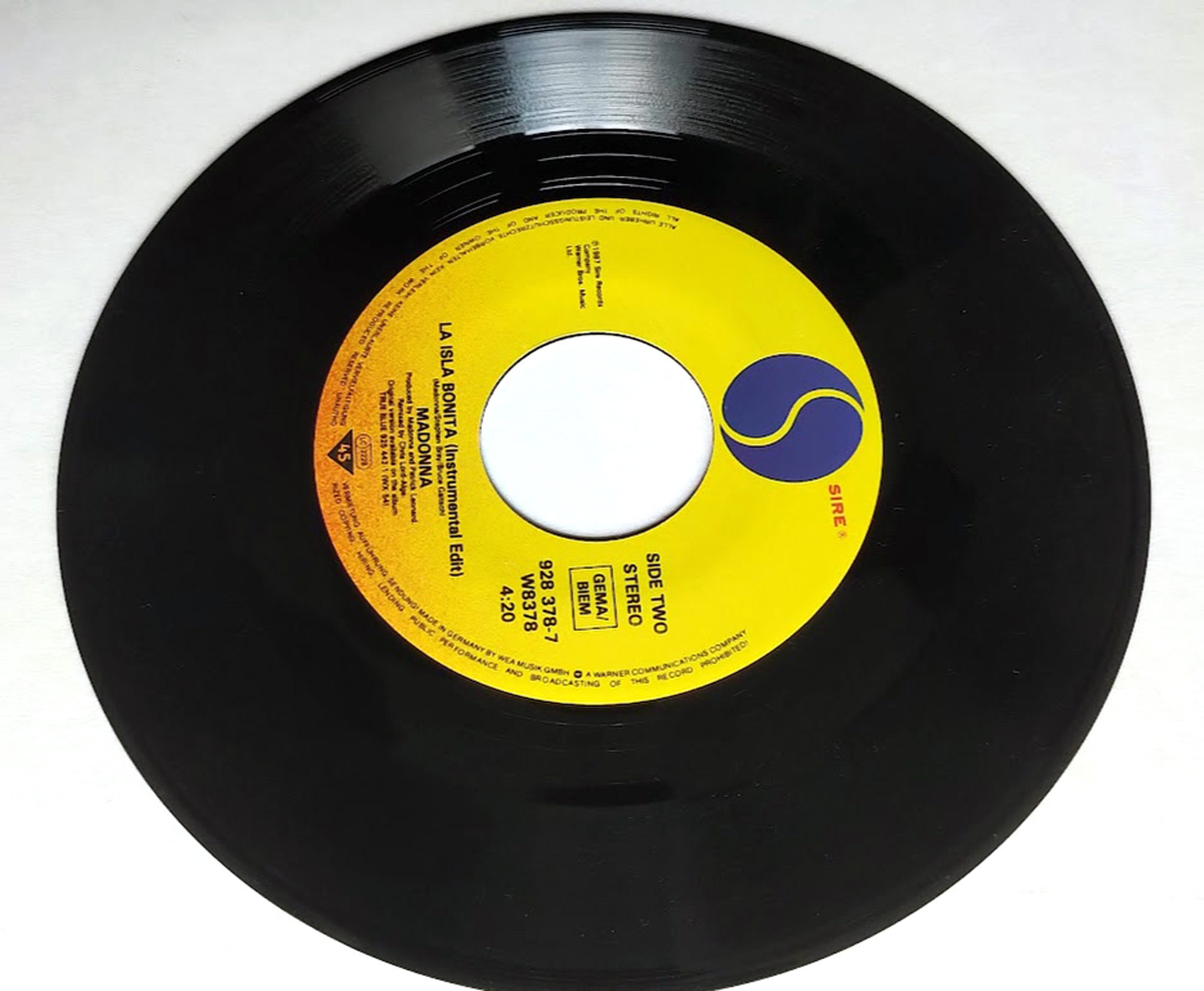 マドンナ – La Isla Bonita / ビニール - 7インチ-45回転レコード