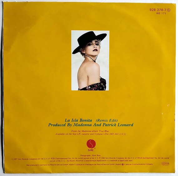 Madonna – La Isla Bonita / Vinyl - 7
