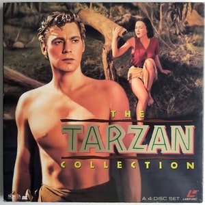 The Tarzan Collection - LaserDisc Box Set/ 4 Discs, Tarzan Escapes, Finds A Son, 's Secret Treasure, NY Adventure/ Johnny Weissmuller / *MINT