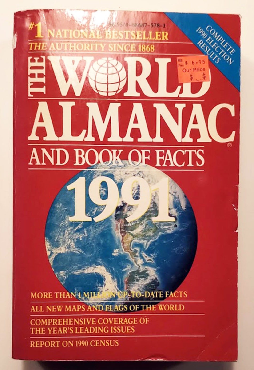 Vintage - the World Almanac and Book of Facts 1991 - Paperback - #1 ...