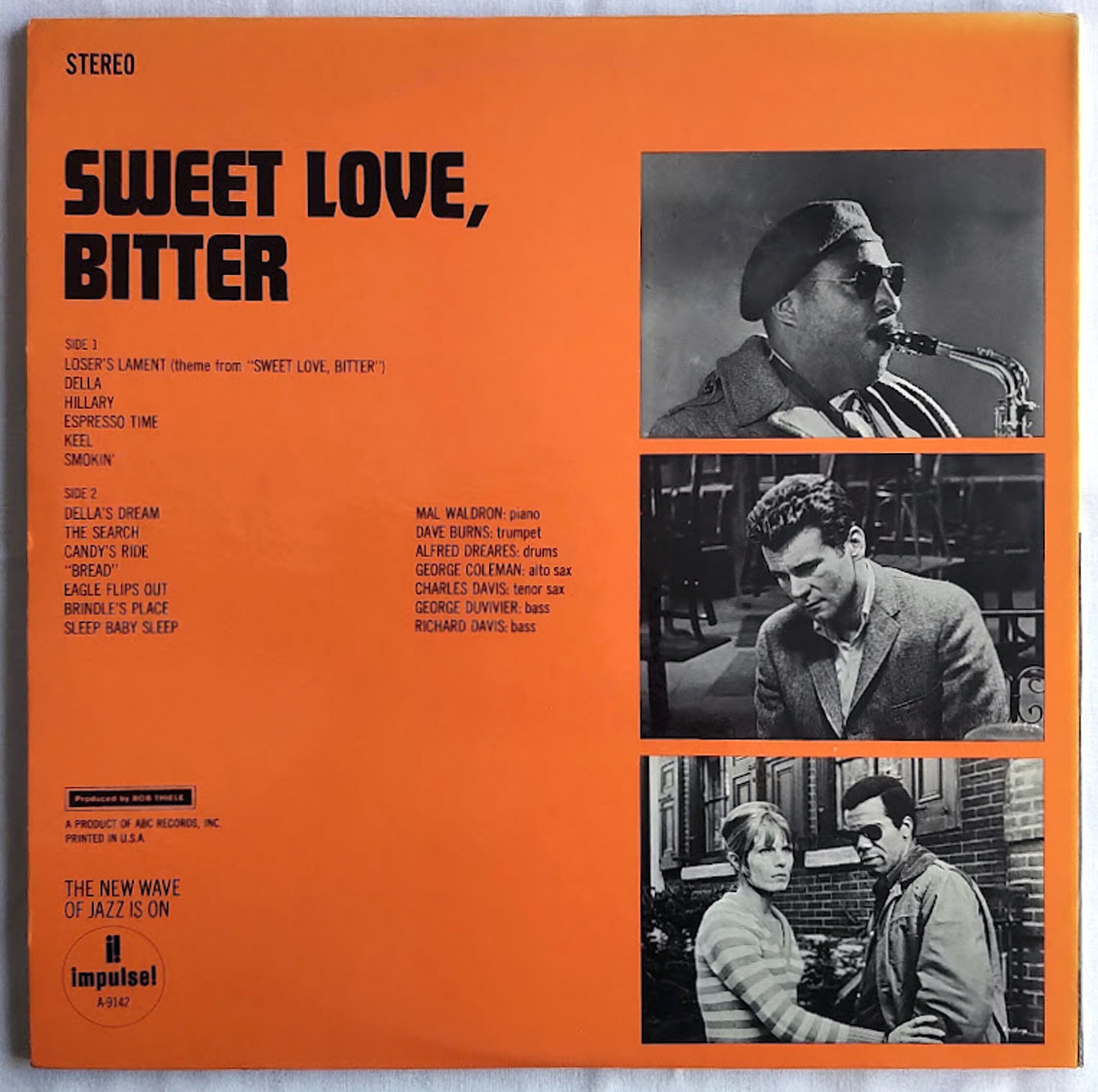 Sweet Love, Bitter Mal Waldron サントラ LP Mal Waldron – Sweet Love, Bitter (original Sound Track