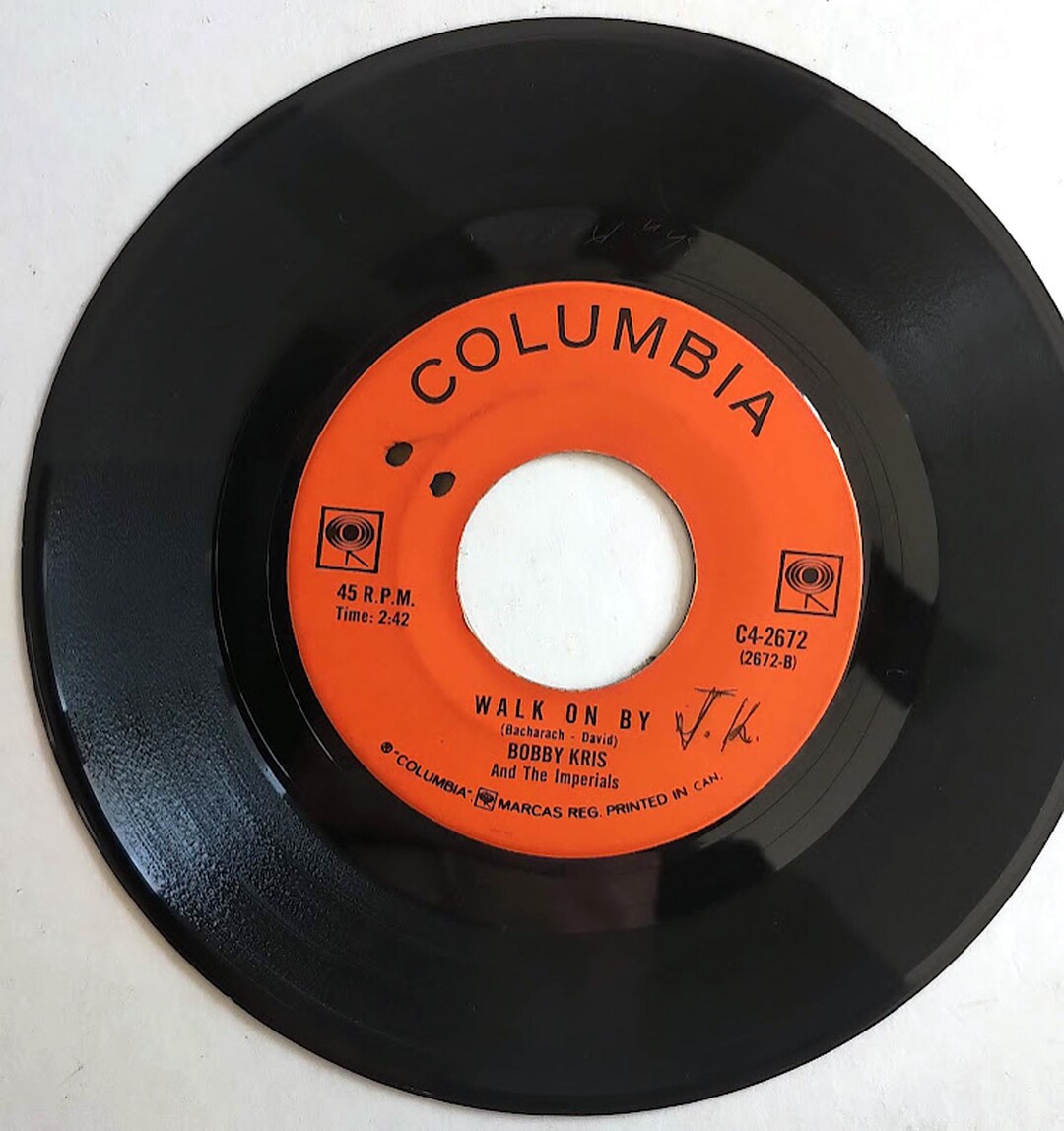 RARE* Bobby Kris and the Imperials – Walk on By/travellin' Bag/ Vinyl 7 ...