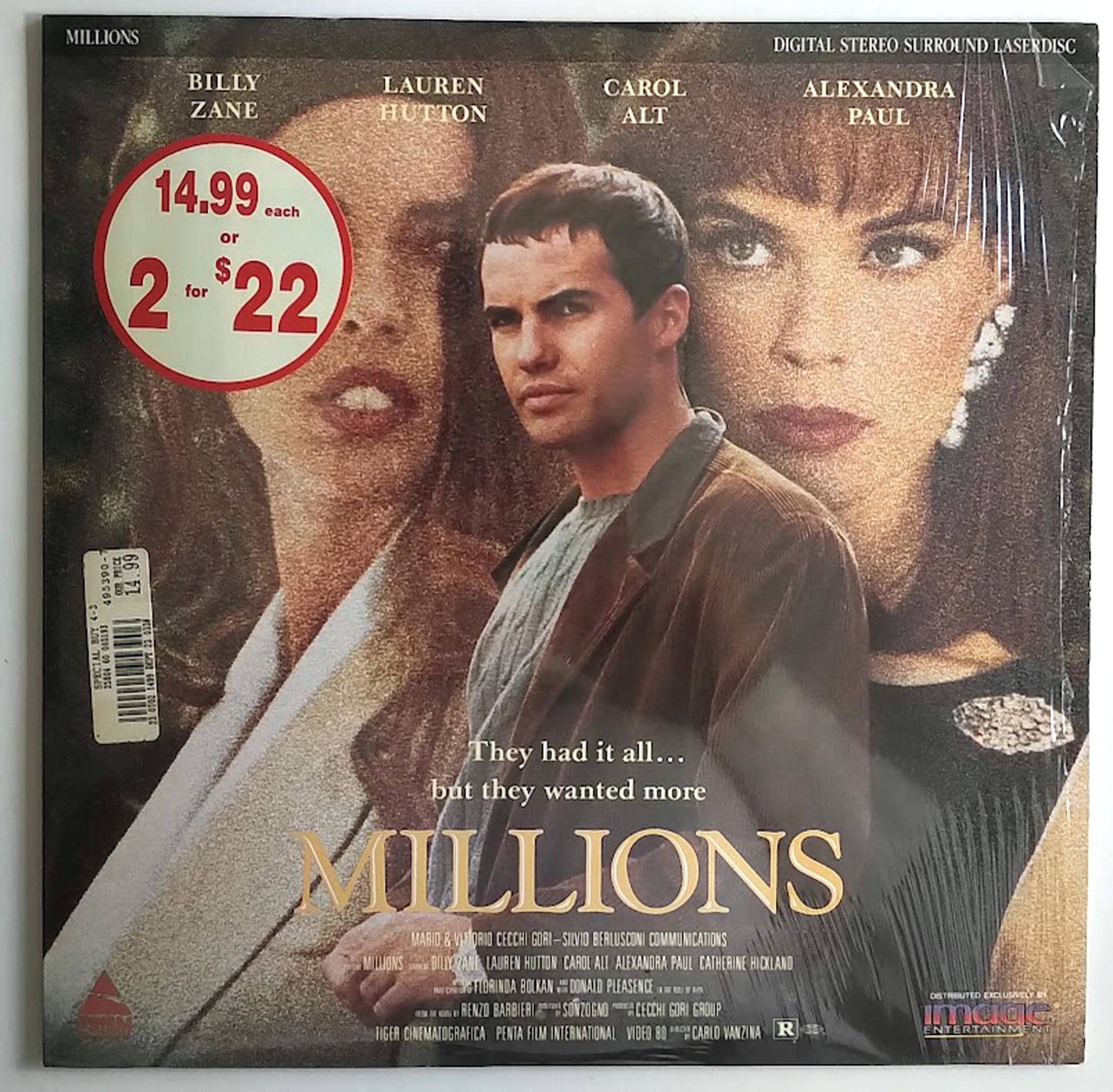 Millions (1991) - Laser Disc (1992) / Extended Play / Dolby