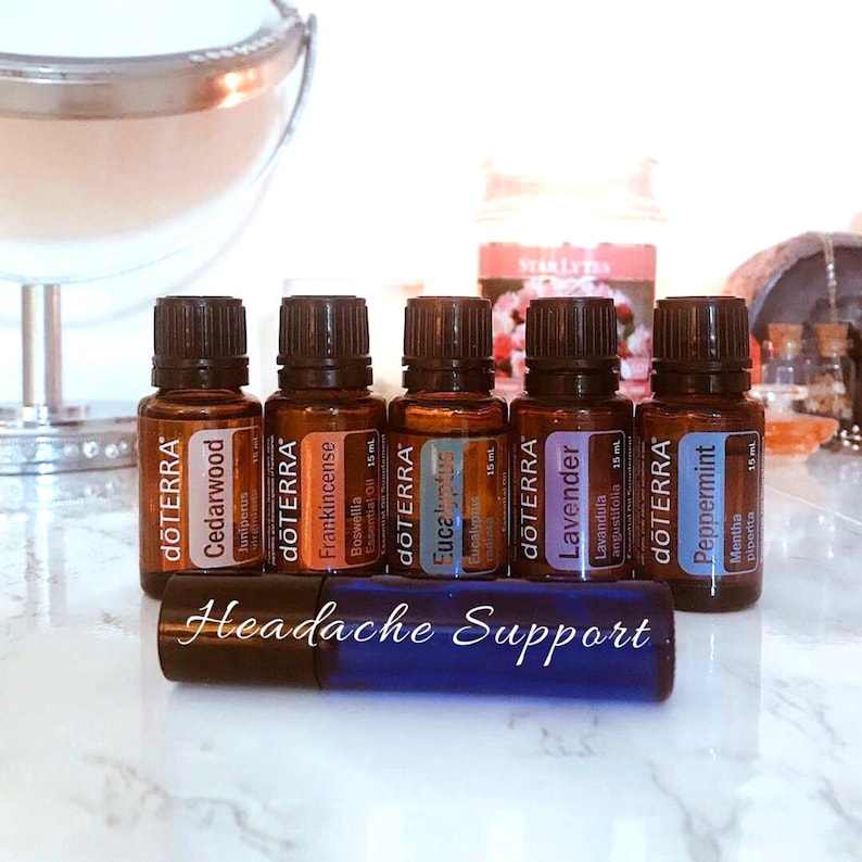 Headache Relief Doterra Essential Oil Blend 10ml Rollerball Etsy