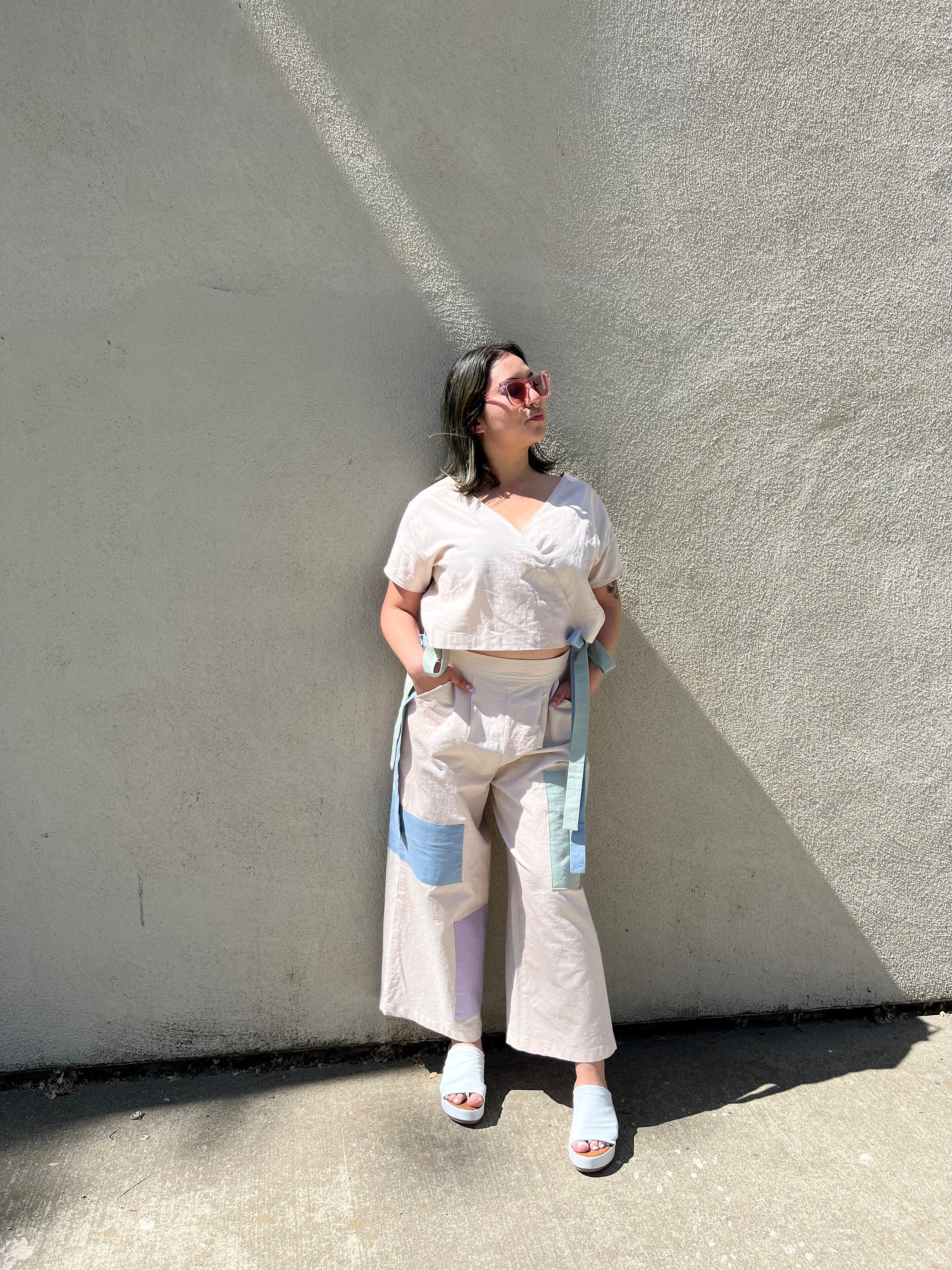 【BAON】Udow Summer Shirring Banded Waist Wide Pants BAON】Udow Summer Shirring Banded Waist Wide Pants Made in