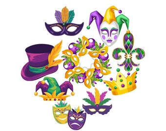 Mardi Gras cookie cutters, Custom Cookie Cutters, PLA Cookie Cutters, Clean cutting Edges