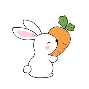 Easter Bunny with Carrot cookie cutter, Easter Bunny w/ Carrot Cookie Cutter, Custom Cookie Cutters, PLA Cookie Cutters, Clean cutting Edges