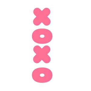 XOXO cookie cutter, Valentine XOXO Cookie Cutter, Love Cookie Cutters, Custom Cookie Cutters, PLA Cookie Cutters, Clean cutting Edges