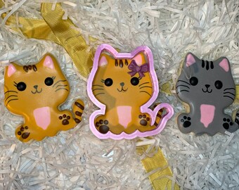 Cute Kitten Cookie Cutters, Cat Cookie Cutters, Custom Cookie Cutters, PLA Cookie Cutters, Clean cutting Edges