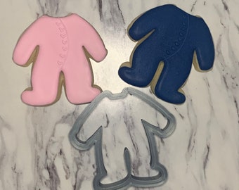 Pajamas cookie cutter, Baby pajamas, Baby Shower Cookie Cutter, Custom Cookie Cutters, PLA Cookie Cutters, Clean cutting Edges