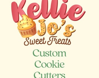 Custom Cookie Cutters with Clean cutting Edges, Custom Made to Order