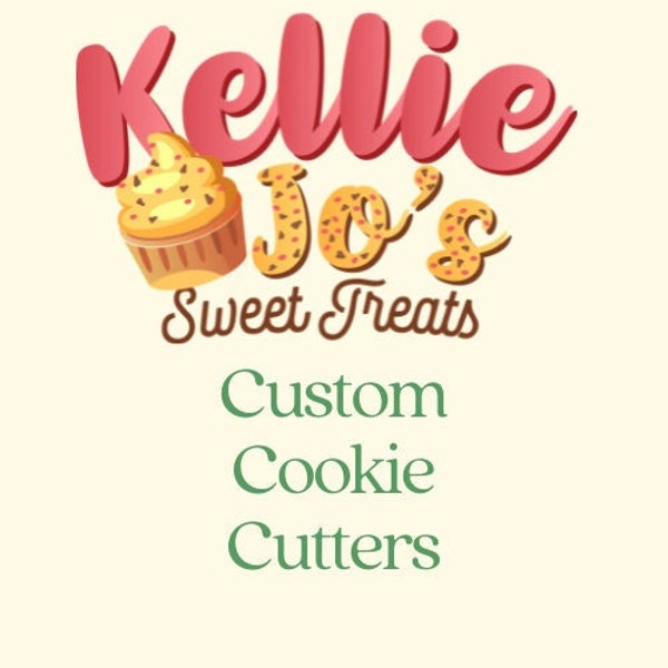 Custom Cookie Cutters with Clean cutting Edges, Custom Made to Order