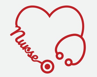 Nurses heart with stethoscope cookie cutter, Nurses Cookie Cutter, Custom Cookie Cutters, PLA Cookie Cutters, Clean cutting Edges