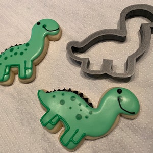 Dinosaur Cookie Cutter, Custom Cookie Cutters, PLA Cookie Cutters, Clean cutting Edges