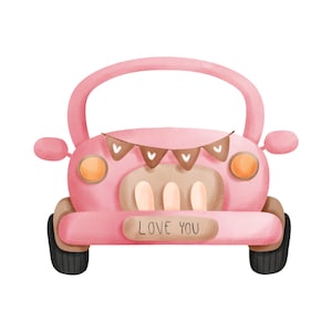 Love Car Cookie Cutter, Valentine Cookie Cutter, Custom Cookie Cutter, PLA Cookie Cutter, Clean cutting Edges