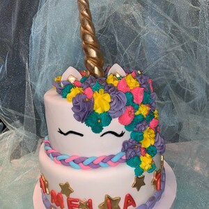 Unicorn Face Cake Topper, Unicorn Horn Cake Topper, Cute Unicorn, Unicorn Cake Topper