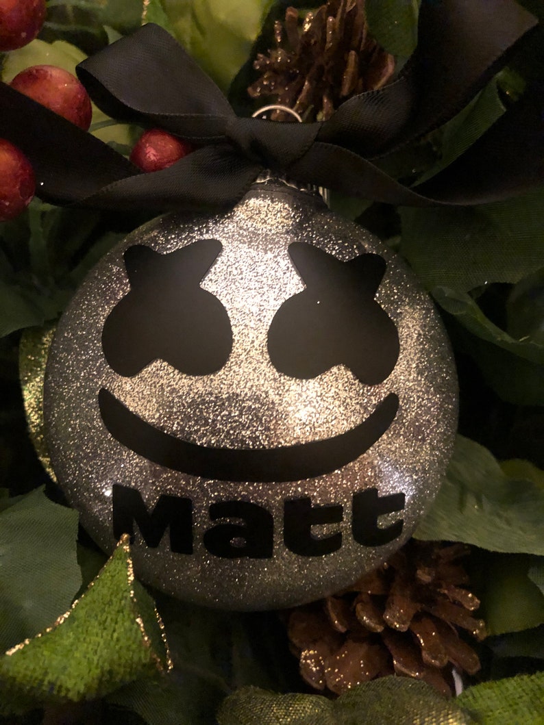 Marshmallow Ornament Marshmellow Ornament Personalized DJ Etsy