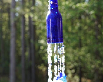 Beer Bottle and Sea Glass Windchime
