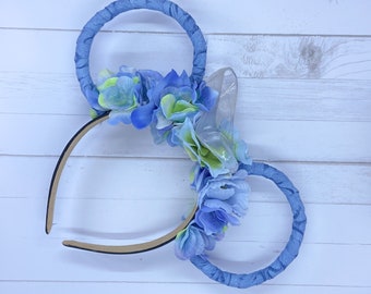 Cinderella Mickey Mouse Ears/ Floral Mickey Ears / Custom Mickey Ears / Disney Mickey Ears / Disney Mouse Ears / Mickey Ears Headband