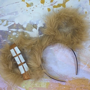 Chewy Mickey Ears headband / Star Wars Ears / Disney Mickey Ears / Floral Mickey ears / Chewbacca  mickey ears