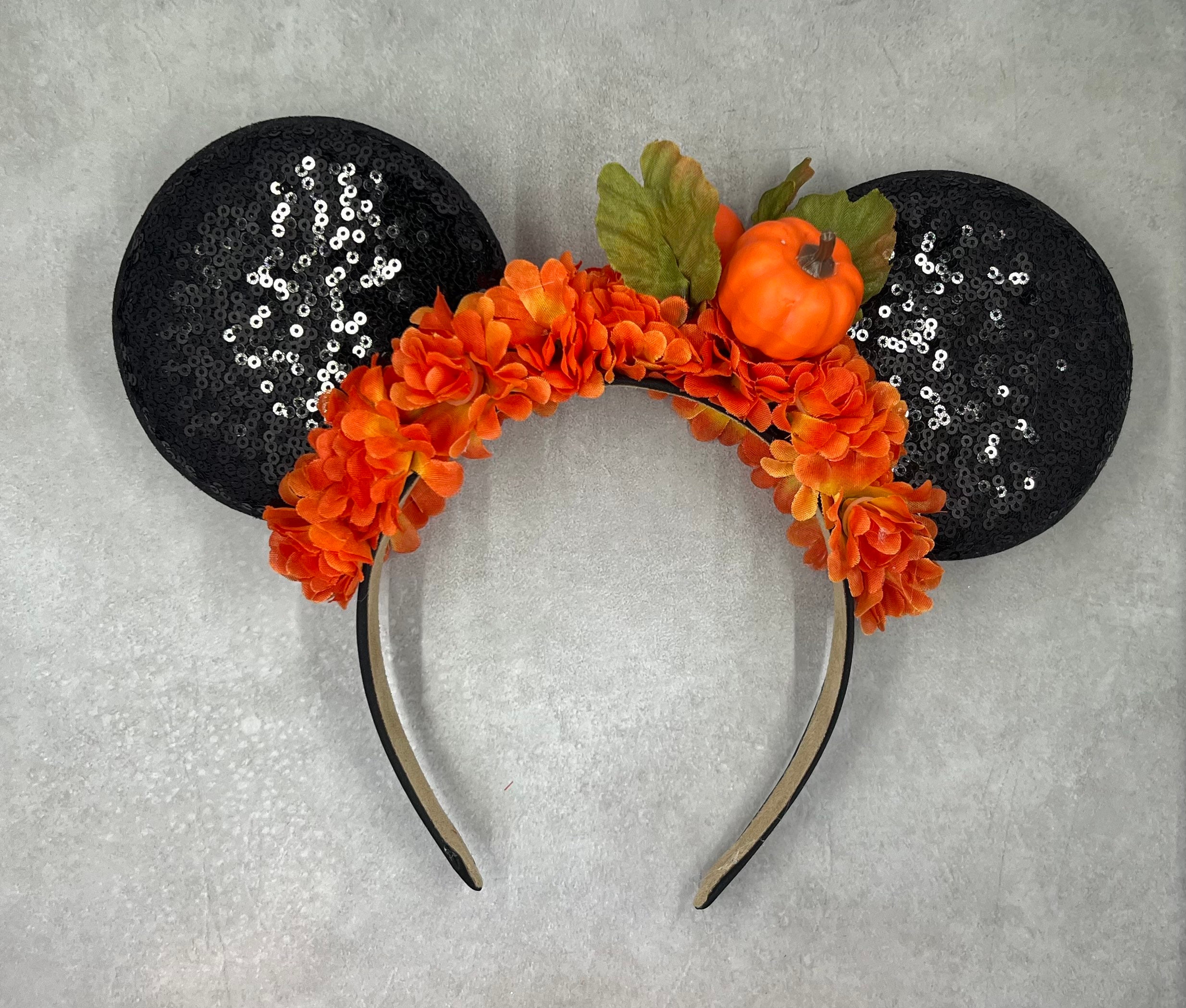 Halloween Party Mickey Ears / Floral Mickey Ears / Custom 
