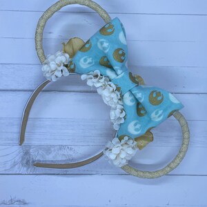 Star Wars  Mickey Ears headband / Star Wars Ears / Disney Mickey Ears / Floral Mickey ears / Star Wars mickey ears