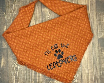 Small Dog Thanksgiving Bandana / fall bandana