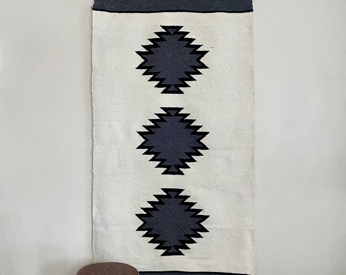 Handwoven Aztec Wall Tapestry: Southwestern Boho Decor (32"x64")
