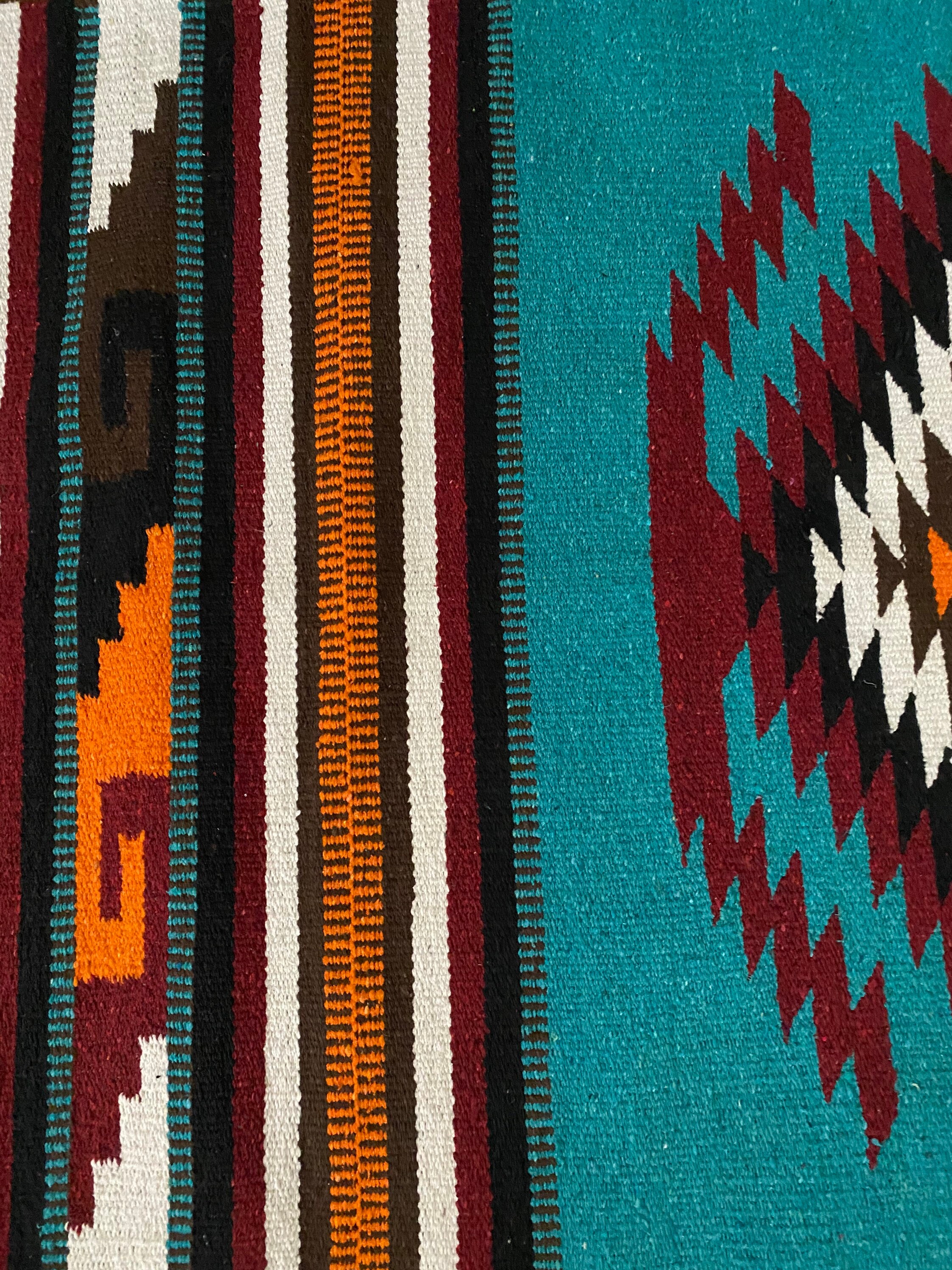 Aztec Rugs Turquoise Teal Aztec Throw Rug: Southwestern Tribal Boho Decor (32x64) - Etsy