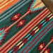 Green and Gold Aztec Rug, Tribal Rug, Southwestern Throw Rug, Kilim ...