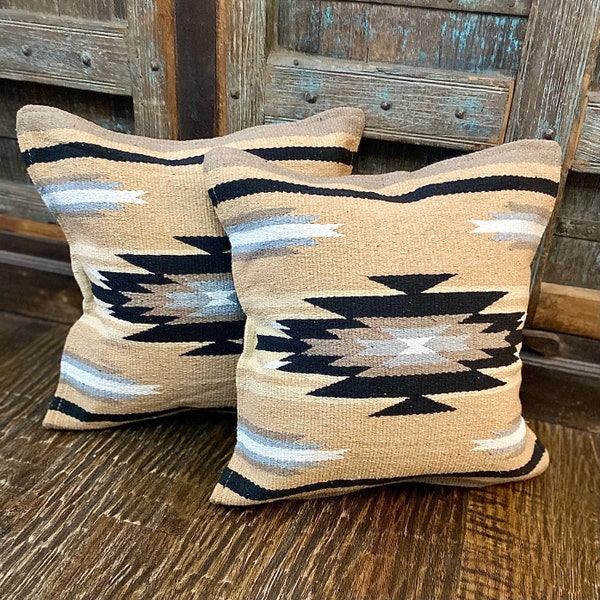Boho Southwestern Aztec Throw Pillow, Tribal Decor (18" x 18")
