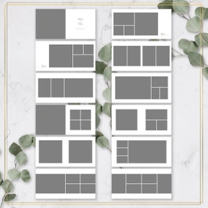Wedding Album Template, 12x12 and 8x8 Wedding Photobook Templates Included!, Photoshop Template, INSTANT DOWNLOAD!