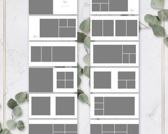 Modèle d'album de mariage, modèles de livre photo de mariage 12 x 12 et 8 x 8 inclus !, modèle Photoshop, TÉLÉCHARGEMENT IMMÉDIAT !