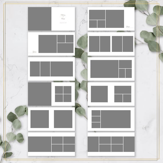 Wedding Album Template 12x12 and 8x8 Wedding Photobook Etsy