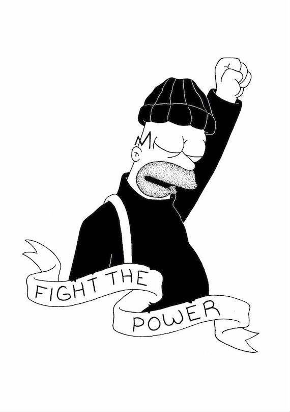 Homer Simpson Print Etsy Homer Simpson Print Etsy