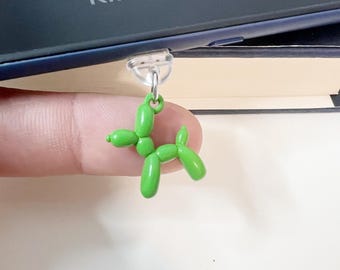 Balloon Dog Kindle Charm, Cute Phone Charm