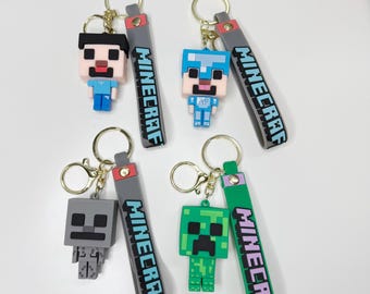 Minecraft Inspired Character Keychain